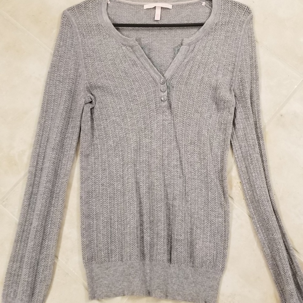 Sheer button front shirt